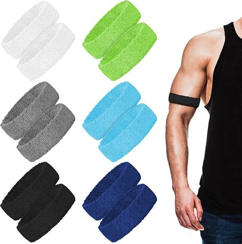 Football bicep bands - Suddora 1" Bicep Band, Moisture-Wicking Football Arm Bands, Soft & Lightweight Sweatband Armband for Running, Soccer, Baseball, and Workout, Non-Slip Football Accessories, 4 Pack 4.4 out of 5 stars 215
